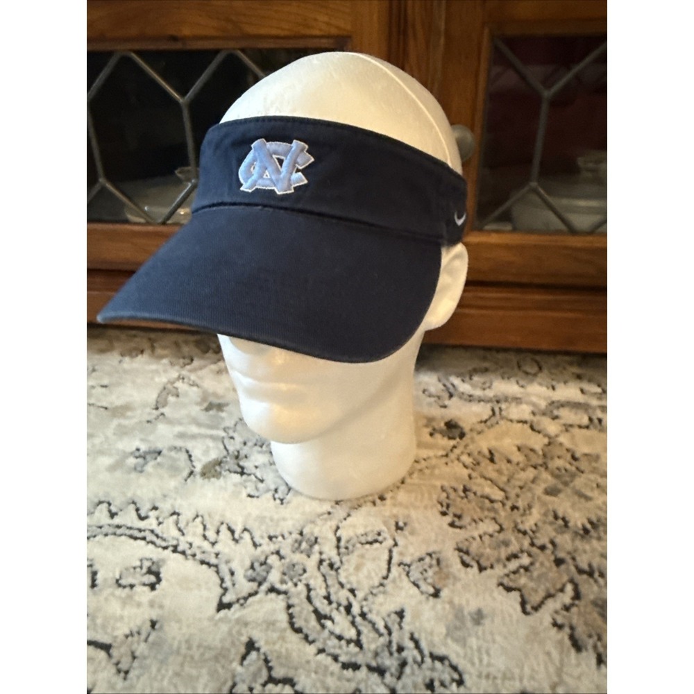 Nike Team UNC North Carolina Tarheels Adjustable  Visor Navy 100% Cotton‎
